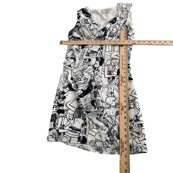 Betty & Veronica Comic Print Sleeveless Dress Size M Cotton Blend Womens Apparel - Picture 9 of 12